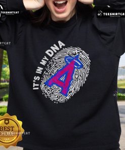 Premium 'It's In My DNA' Angeles sweatshirt displayed on a model, showcasing stylish design and comfortable fit.
