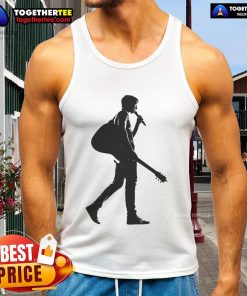 Premium James Blunt silhouette tank top featuring a stylish design, perfect for fans and casual wear.