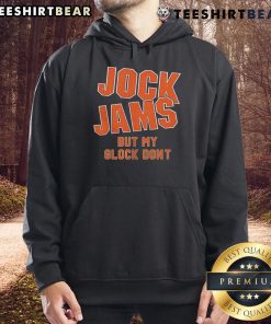 Premium Jock Jams hoodie featuring 'But My Glock Don't' design, perfect for stylish streetwear and casual outfits.