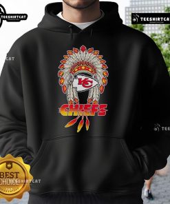 Premium Kansas City Chiefs X Native American 2025 baseball hoodie showcasing vibrant team colors and unique design.