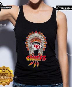 Premium Kansas City Chiefs X Native American 2025 baseball tank top featuring vibrant team colors and stylish design.