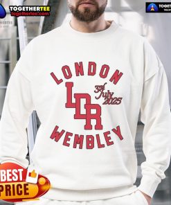 Premium Lana Del Rey London Wembley 2025 sweatshirt featuring iconic design and vibrant colors, perfect for fans.