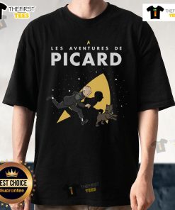 Premium Les Adventures De Picard T-Shirt featuring vibrant graphic design and comfortable fit for fans of the series.