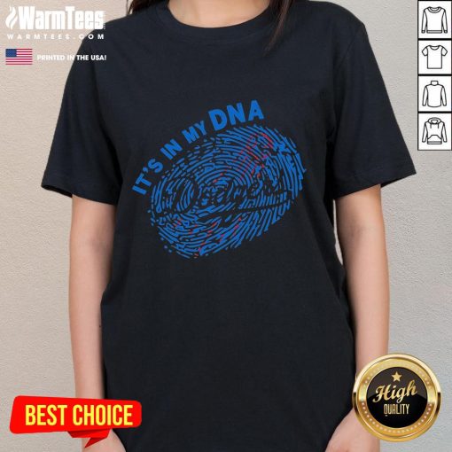 Premium Los Angeles Dodgers 'It's In My DNA' Ladies Tee featuring stylish design and comfortable fit for fans.