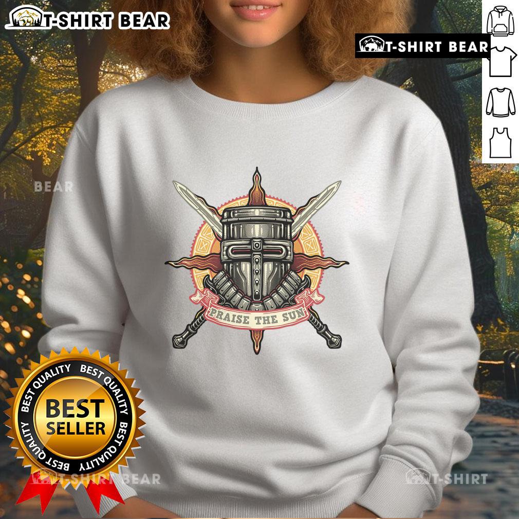 Premium Mark Of The Sunborn Praise The Sun Sweatshirt Alt Text: Premium Mark of the Sunborn Praise the Sun sweatshirt featuring vibrant graphics and a comfortable fit.