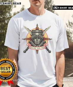 Alt Text: Premium Mark Of The Sunborn Praise The Sun T-Shirt featuring a vibrant sun emblem on a stylish black background.