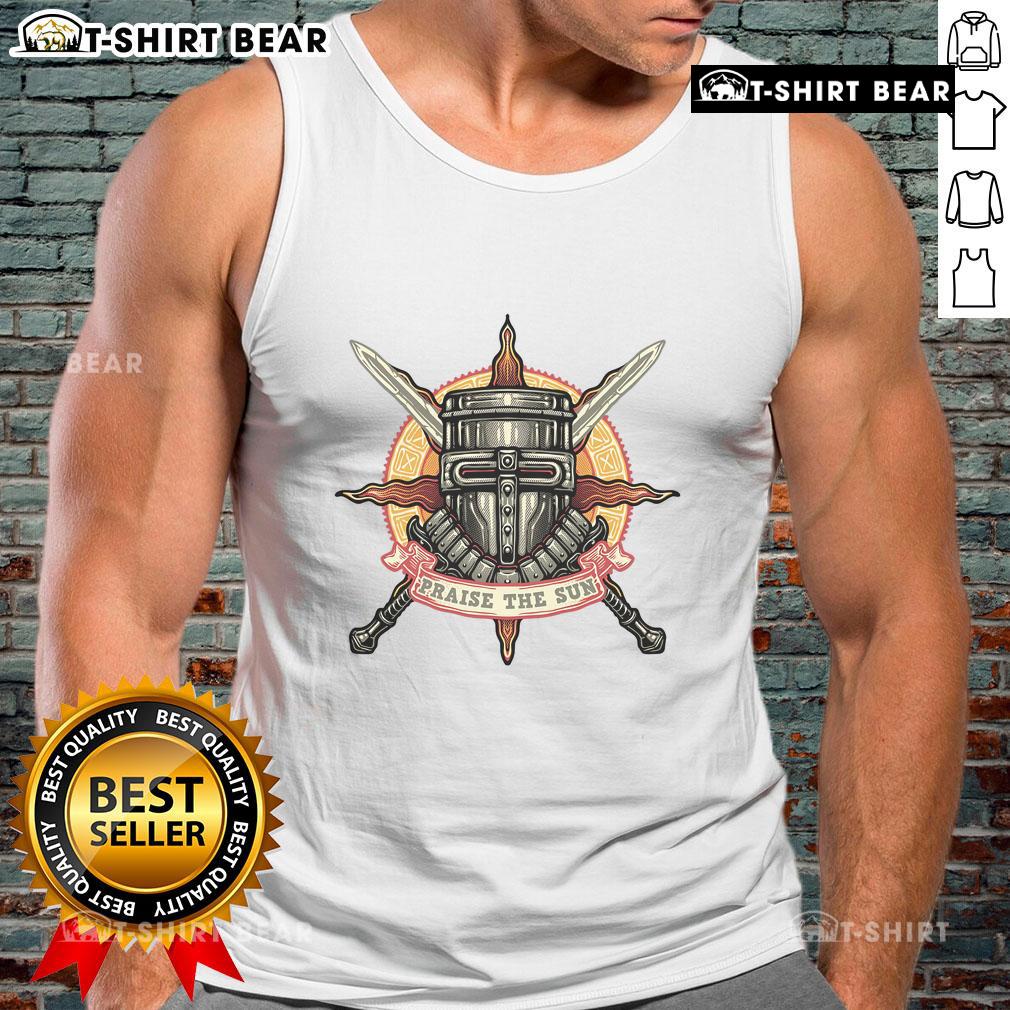 Premium Mark Of The Sunborn Praise The Sun Tank Top Premium Mark of the Sunborn Praise the Sun tank top featuring a vibrant sun design, perfect for summer style.