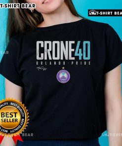 Premium McKinley Crone 40 Orlando Pride Elite Signature Ladies Tee in vibrant colors, perfect for supporting your team.