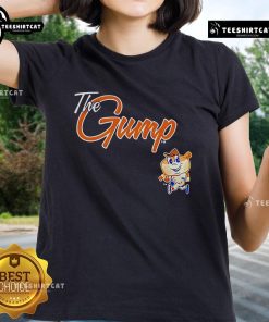 Alt Text: Premium Montgomery Biscuits The Gump 2025 Ladies Tee featuring vibrant team colors and stylish design for fans.