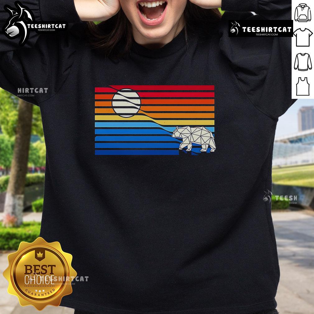 Premium Moon Bear Geometry Sweatshirt