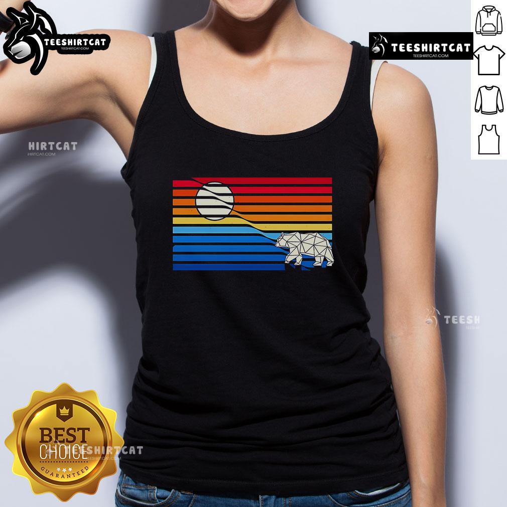 Premium Moon Bear Geometry Tank Top