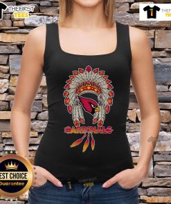 Premium Native Chief Headdress Arizona Cardinals Tank Top featuring vibrant team colors and unique tribal design.