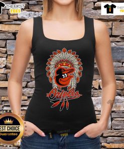 Premium Native Chief Headdress Baltimore Orioles Tank Top showcasing team spirit and unique design for fans.