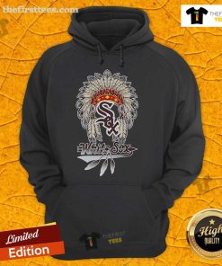 Alt Text: Premium Native Chief Headdress Chicago White Sox Hoodie featuring unique design and vibrant colors, perfect for fans.
