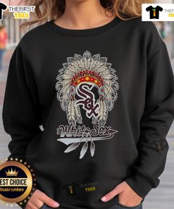 Premium Native Chief Headdress Chicago White Sox Sweatshirt featuring bold graphics and a stylish design.