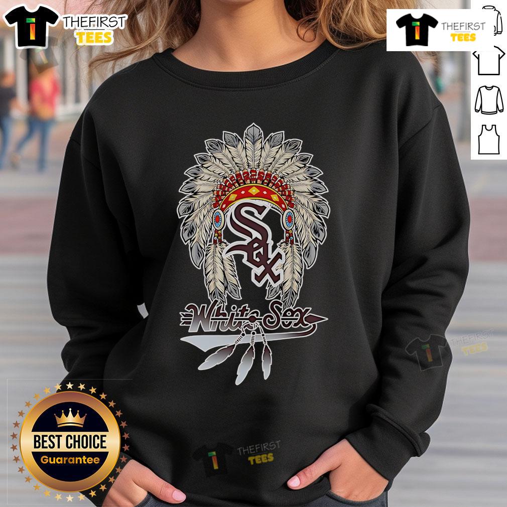 Premium Native Chief Headdress Chicago White Sox Sweatshirt Premium Native Chief Headdress Chicago White Sox Sweatshirt featuring bold graphics and a stylish design.