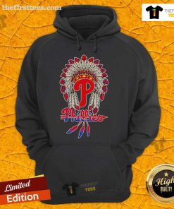 Premium Native Chief Headdress Philadelphia Phillies Hoodie featuring vibrant colors and unique design for fans.