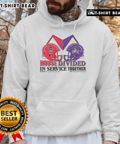 Premium NC State Wolfpack vs East Carolina Pirates House Divided hoodie showcasing team spirit and unity in style.
