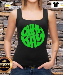 Premium Ohhhkay logo tank top featuring a stylish design, perfect for casual wear and summer outfits.