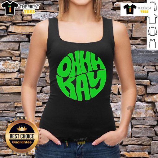 Premium Ohhhkay logo tank top featuring a stylish design, perfect for casual wear and summer outfits.