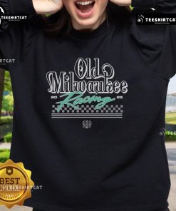 Alt Text: Premium Old Milwaukee Neon Drift Racing 2025 Sweatshirt featuring vibrant graphics and a stylish design for racing fans.
