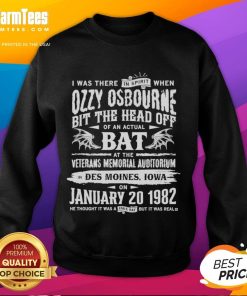 Alt Text: Premium Ozzy Osbourne I Was There In Spirit sweatshirt featuring a stylish graphic design and comfortable fit.