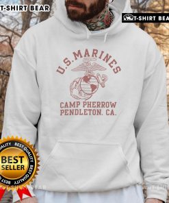 Alt Text: Premium Pherrows Japan Made Marines Camp Pendleton CA Hoodie showcasing quality craftsmanship and stylish design.