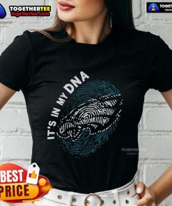 Premium Philadelphia Eagles In My DNA Logo Ladies Tee featuring a stylish design for female fans of the Eagles.