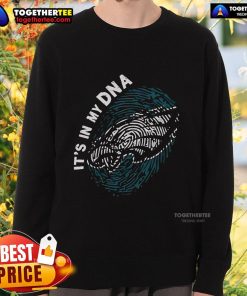 Premium Philadelphia Eagles In My DNA logo sweatshirt featuring vibrant team colors and a cozy design ideal for fans.