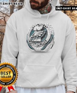 Premium Philadelphia Eagles Ring Super Bowl LIX 2025 Hoodie featuring team colors and logo for ultimate fan style.