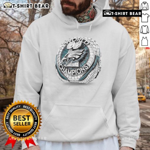 Premium Philadelphia Eagles Ring Super Bowl LIX 2025 Hoodie featuring team colors and logo for ultimate fan style.