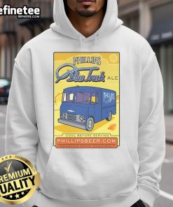 Premium Phillips Blue Truck Hoodie featuring a stylish design, perfect for truck enthusiasts and casual wear.