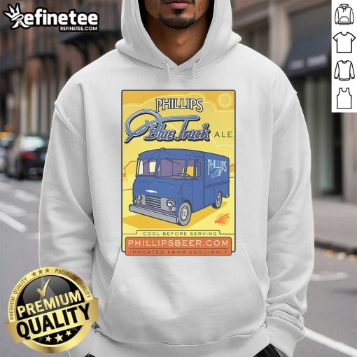 Premium Phillips Blue Truck Hoodie featuring a stylish design, perfect for truck enthusiasts and casual wear.