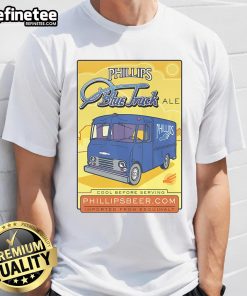 Premium Phillips Blue Truck T-Shirt featuring a stylish truck graphic, perfect for truck enthusiasts and casual wear.