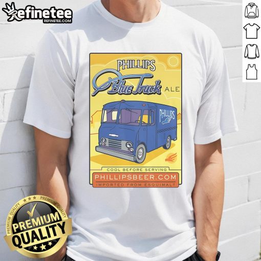Premium Phillips Blue Truck T-Shirt featuring a stylish truck graphic, perfect for truck enthusiasts and casual wear.