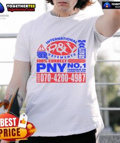 Alt Text: Premium P&Y International Vetements Max Power PNY No.1 T-Shirt featuring a stylish design and high-quality fabric.
