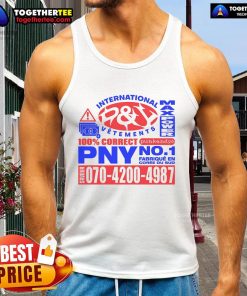 Premium PY International Vetements Max Power PNY No.1 tank top featuring a stylish design and high-quality fabric.