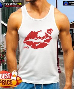 Premium PY Kiss Skull Heart Tank Top featuring a stylish skull and heart graphic, perfect for edgy fashion enthusiasts.
