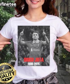 Premium R.I.P. Diogo Jota Ladies Tee featuring a stylish design honoring the football star in soft fabric.