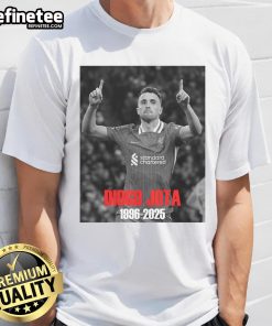 Premium R.I.P Diogo Jota T-Shirt featuring a stylish design in tribute to the football star, perfect for fans.