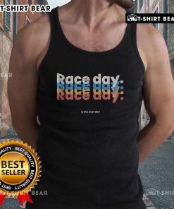 Premium Race Day Repeat in the Best Day tank top, featuring a stylish design perfect for race day events.