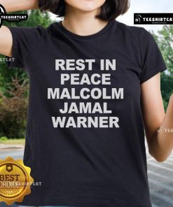 Premium Rest In Peace Malcolm Jamal Warner Ladies Tee featuring a stylish design in soft fabric for ultimate comfort.