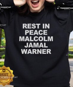 Premium Rest In Peace Malcolm Jamal Warner Sweatshirt featuring a stylish design for fans honoring the actor.
