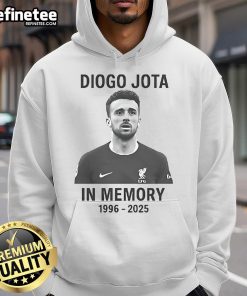 Alt Text: Premium Rip Diogo Jota In Memory 1996-2025 Hoodie featuring a stylish design and tribute to the football star.
