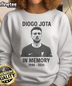 Premium Rip Diogo Jota In Memory 1996-2025 Sweatshirt featuring a stylish design for fans and collectors.