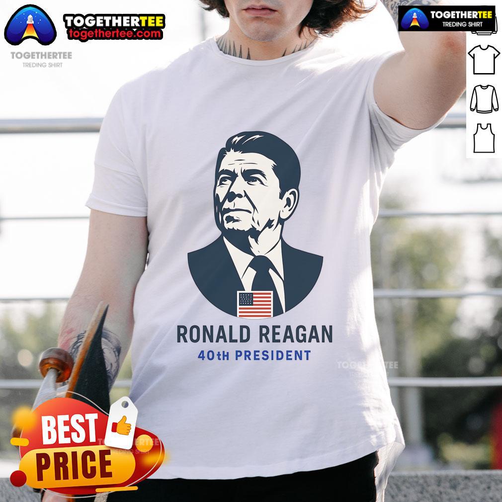 Premium Ronald Reagan 40Th President Minimalistic T Shirt Premium Ronald Reagan 40th President minimalistic T-shirt featuring a stylish design and classic tribute to Reagan's legacy.