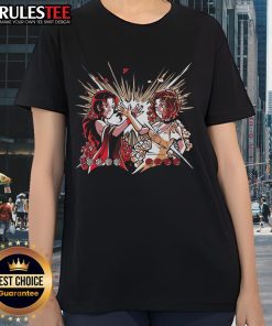 Premium Rose Camellia Ladies Tee featuring a vibrant floral design on soft, comfortable fabric for stylish wear.