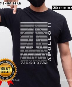 Premium Shockwaves Apollo 11 Retro Space T-Shirt featuring vintage design and iconic moon landing graphics.