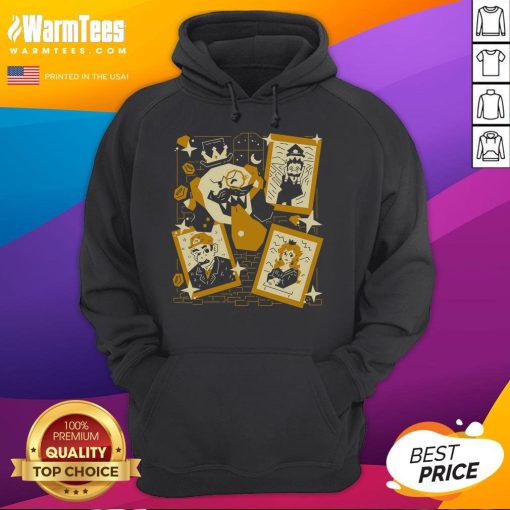 Premium Tasteful Afterlife Super Mario King Boo Painting Art Hoodie featuring vibrant colors and iconic character design.