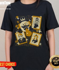Premium Tasteful Afterlife Super Mario King Boo painting art on a stylish ladies tee, perfect for gamers and art lovers.